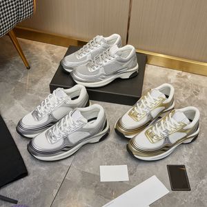 Tkanina Suede Sneaker Designer Luksusowe buty na co dzień Skóra cielęca Running Sneaker Płótno Moda Trenerzy Odblaskowe damskie męskie trampki Rozmiar 36-45