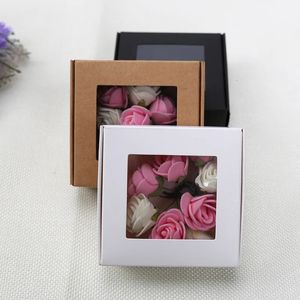 Jewelry Boxes 50pcs Kraft Paper Candy Box Handmade DIY Soap Jewelry Gift Storage Packaging Bag Home Christmas Party Favor Wedding Decoration 231115