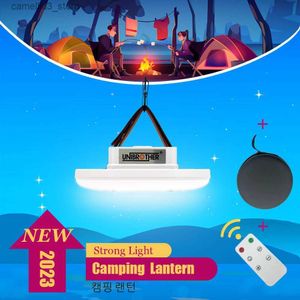 Camping Lantern 13500mAh LED -uppladdningsbar campinglykt med magnet Strong Light Zoom Portable ficklampor Tältlampor Arbeta Reparation Belysning Q231116