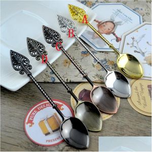 Spoons Retro Power Cane Handle Kitchen Tea Spoon Small Vintage Cutlery Cake Dessert Scoop Coffee Sugar Mixer Lx0340 Drop Delivery Ho Dhr36