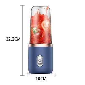 6 Blades Portable Juicer Small Electric Juicer Fruit Automatic Smoothie Blender Kitchen Tool Food Processor