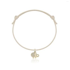 Charm armband guldpläterad mässing kubik zirkoniumkristall mini cz söt djurhänge justerbara armband kvinnor flicka 2023 mode smycken henne