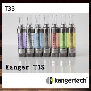 Kangertech T3S Clearomizer Kanger T3S Colorful Atomizer KangerT3S Cartomizer With Changeable Coil 100% Authentic