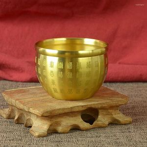 Miski miski skarbnik miedź miedź Oferta bogactwa szczęścia Statua Money szczęście Porpperity Lucky Chinese Cornucopia Brass Office