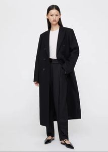 Women's Wool Blends Totem* Women Winter Wool Long Coat Mid-Calf Turn-Down Collar Full Sleeve Double Breasted Classic Vintage Trench Warm 231115