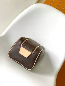 Borsa per il trucco classica di alta qualità Pochette per stilista da donna, borsa lunga, portamonete con sacchetto per la polvere 6354