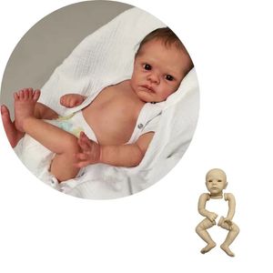 Bonecas 17 polegadas Kit em branco Henley Bebe Reborn Baby Dolls Moldes desmontados Vinil Peças sem pintura 43cm Kits de bonecas reborn em branco 231115