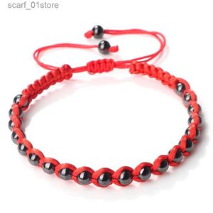 Łańcuch IC Copper Beads Bransoletka Tybetańska buddyjska ręcznie robana Bransoletka łańcucha Lucky Rope For Women Men Men Mode Biżuter