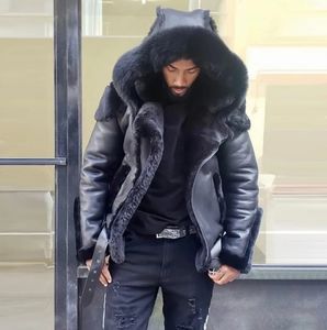 Herrjackor plus storlek män kappa faux fur parka harajuku koreansk vadding kappa fast jacka casacos hombre män kläder höst vinter 231115