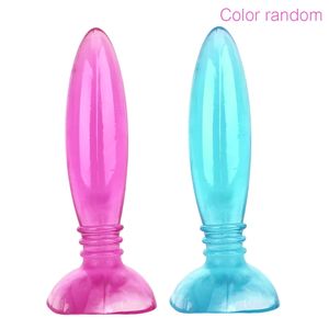 Anal Toys Dildo Masturbação Jelly Plug Plug Skin Butt But para iniciantes Massageador de massagador Sexo Mulheres cor aleatórias 231114