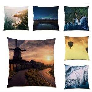 Pillow Pilow Cover Beautiful Pillowcase Polyester Linen Decorative Cases Simple Covers Velvet Fabric Real Picture E0990