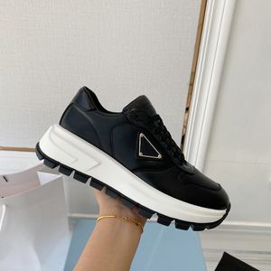 Designers Shoe Men Women Padded Runner Sneaker Skate Casual Shoes Chunky Tennis Black Leather Trainer 36-45