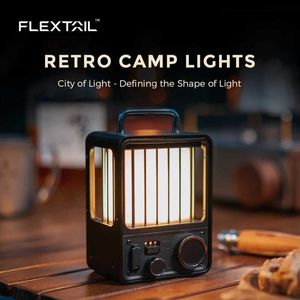 Camping Lantern FLEXTAILGEAR RETRO Outdoor Camping Lamp Portable Villa Lantern Rechargeble Vintage Photo Props Outdoor Camping Lights Q231115