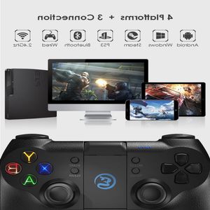 Freeshipping Bluetooth 40 i 24 GHz bezprzewodowy kontroler gier mobilnych joystick na Android / PC / PS3 / Steamos Pubg Cod Oednv