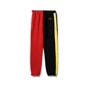 Projektant luźnych spodni zamka suwakowe męskie dresowe patyki jogger sznurka sportowa sznurka.