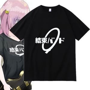 Mannen T-shirts Unisex Anime Cos BOCCHI DE ROCK Hitori Gotoh Ijichi Nijika Katoen Casual Korte T-Shirt T-shirt 230414