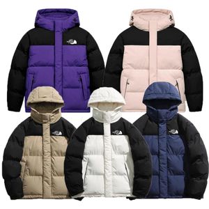 Winter Puffer Jacket Women Mens Hooded Parkas Letter Printing Couple Clothing Windbreaker Thick Coat