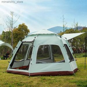 Çadırlar ve Barınaklar 3-4/5-8 Kişi Ultralight Su Geçirmez Otomatik Çadır Portab 4 Sezon Backpacking Açık Yürüyüş Kamp Çadırı Q231115