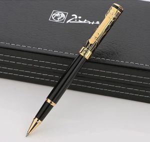 Gold Ball Picasso Metal Roller Quality Pen With Pens Business Gift Stationery Office Writing Clip Black Top Nwugs