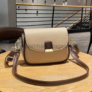 Torby na ramię Nowe Ig-Capacity Trendy Siodle Bag Women Leme Crossbody Bag Prosta klapka Projektantka Wasporodka i bagsstylishhandbagsstore