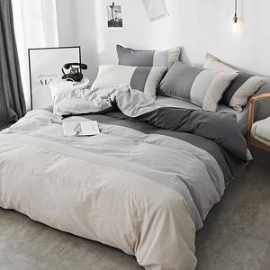 Комплекты постельного белья, минималистичные белые постельные принадлежности, сверхлегкое двойное одеяло, эстетический комплект, элегантный скандинавский комплект Plumones De Cama, мебель для дома