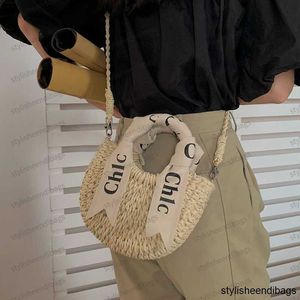 Luxury Designer Woody The Tote Straw Bag Women's Vacation Summer Travel Beach Bags Clutch Crossbody Fashion Beach Shoulder Bag Handbag Stylisheendibags 412#3
