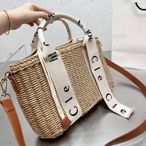 NOVITÀ Summer Cle Straw Shopping Bags Tote Bag Borse a tracolla da donna Luxirys Designers Borsa Vacstion Designer Bag Borse a tracolla da donna Borsa da basket intrecciata 220324