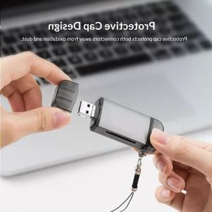 FreeShipping 6 em 1 leitor de cartão USB 30 Micro USB 20 Tipo C para SD Micro SD TF Adaptador de memória inteligente Leitor de cartão SD OTG para laptop Evlpl