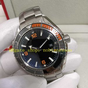 6 Färg REAL FOTO MED BOXVIKTER MENS Black Dial 600m Orange Ceramic Bezel Rostfritt stål Armband Cal.8900 Mens Sport Wrist Men Automatiska mekaniska klockor