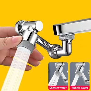 New 1080° Rotatable Extension Faucet Sprayer Head Water Tap Nozzle Universal Bathroom Tap Extend Adapter Aerator 2 Spray Modes