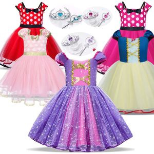 Flickans klänningar Princess Girl Disguise Disfraz Party Princess Girl Carnival Dresses Toddler Girl Dress Up 1 2 3 4 5 Y Year Dress Vestidos 231114