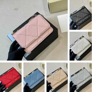 7a Luxury Fashion Designer Bags Women Shoulder Crossbody Bag Cc Woc Disc 19 Big Quilted Leather Wallet Black Suede Handbags Handbag Messenger