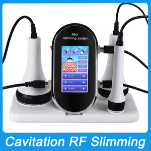 Hemanvändning Handhållen 40K Ultraljud Cavitation RF Slimming Machine Skin åtdragning Ansikt Lyftning rynka borttagning Vikt Minska fettförlust Kroppsformning Skulptering