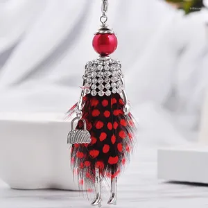 Collane con ciondolo PARIGI Collana con pendenti per bambole da ballo fatte a mano Collana in argento placcato Dichiarazione Moda Donna Ragazza Bambini Ciondoli per borse