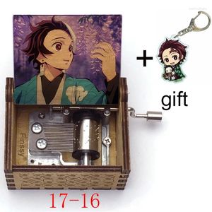 مفاتيح مفاتيح kimetsu no yaiba qute tanjirou nezuko print gurenge music theme hand box cosplay props props