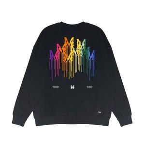 Felpa multicolore da uomo con stampa di lettere con cappuccio Coppia Top con cappuccio da uomo Felpa con cappuccio da donna allentata taglie forti Felpa di design Marchio di moda americano