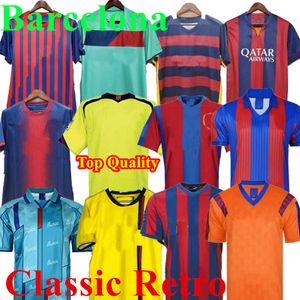 2014 Barcelona Classics Retro Soccer Jerseys Barca 15 16 17 91 92 93 Xavi Ronaldinho Ronaldo Iniesta Chandal Futbol Finals Classic Maillot de Foot Football Shirts
