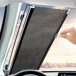 Cortina parasol para parabrisas de coche, conjunto retráctil de protección para ventana delantera y trasera, accesorios de aislamiento térmico con protección UV