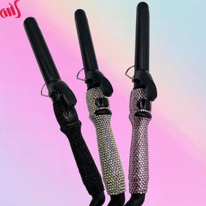 Lockenstäbe Lockenstäbe mit Clips Strass-Lockenstäbe für langanhaltende Locken oder Wellen modelador de cachos boucleur cheveux 231114