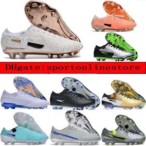 Invia Bag Men Stivali da calcio Tiempo Legend 10 Elite FG ACC Socks Caltball Bacchette da calcio Mens Black Black Outdoor Missione morbida in pelle comoda Allenamento lithe Schere calcio IX 9