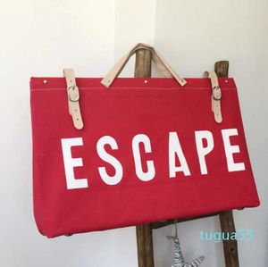 Torby designerskie Uciekaj unisex płótno torebki podróżne bagaż jaskół
