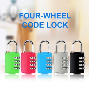 Door Locks 4 Dial Digit Password Lock Combination Suitcase Luggage Metal Code Padlock Travel Safe Anti Theft Cijfersloten 231115