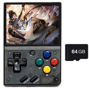 Jogadores de jogos portáteis Miyoo Mini Plus 3.5 polegadas IPS Tela Vídeo Console de jogo portátil Portátil 3000mAh Bateria Hand Held Classic System Retro 231114