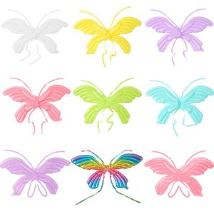 3D Butterfly Angel Wing Balloon Kids Uppblåsbara leksaker Folie Girl's Birthday Wedding Butterfly Party Decoration Supplies Balloon Gift