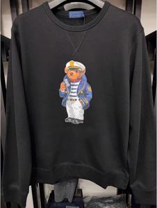 Polos T-Shirt Erkek ve Kadın Tasarımcı Erkek Sweatshirt Küçük Ayı Külot Peluş Peluş Karikatür Uzun Kollu Yuvarlak Boyun Gevşek Baskı Sonbahar/Kış Top