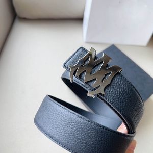 Designer Belt Men Women Belt New lychee pattern Real leather Classical Strap Ceinture 3.8cm Width With Box Packing 6 Styles AAAA