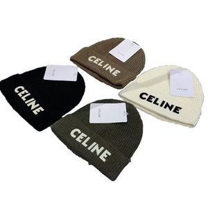 Höst/vinter stickad hatt beanie designer beanie bonnet hatt hink hatt kep