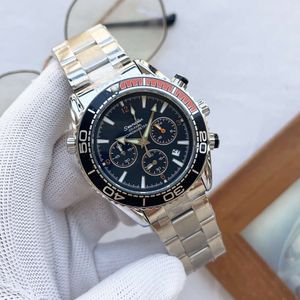 رجال مشاهدة الساعات عالية الجودة مصمم الساعات MM شعار O M Gomeg مشاهدة مصمم فاخر Mega Quartz Watch Haima Men's Stains Steel Case Rubber Band