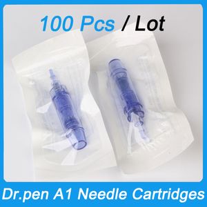 100 Pcs Der.pen Needles A1 Cartridges 9 12 24 36 42 Pins Nano 3D 5D Silicone MTS Tips Derma Pen Replacement Cartridge Dermapen Head Bayonet Port Meso Therapy Micro Needle