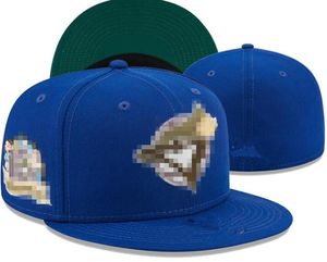 Bonés masculinos de beisebol Blue Jays tamanho justo LA Snapback bonés World Series brancos Hip Hop SOX bonés esportivos Chapeau Grey Stitch Heart 